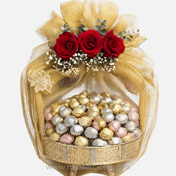 2 Kg Melodi Marka Spesiyal Çikolata & Gold Tepsisi