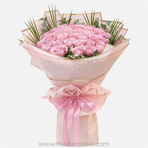 41 Adet Pembe Gül Buketi